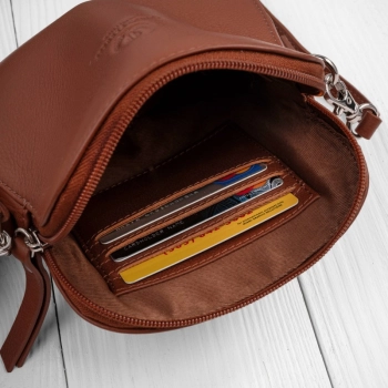 Torebka damska skórzana crossbody Paolo Peruzzi na ramię