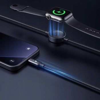 MCDODO ŁADOWARKA INDUKCYJNA DO APPLE WATCH 2W1 KABEL DO IPHONE LIGHTNING