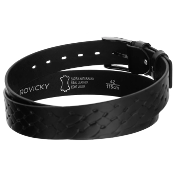 Pasek męski skórzany 3,8 cm klasyczny do spodni elegancki