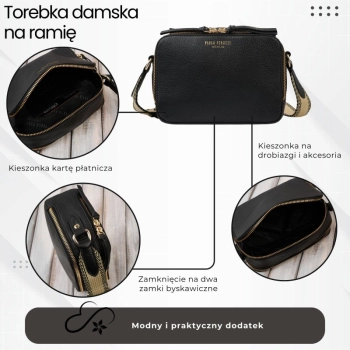 Torebka damska skórzana listonoszka na ramię Paolo Peruzzi