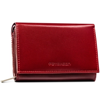 PTN portfel skórzany PTN RD-02-NGV-9585 Burgundy