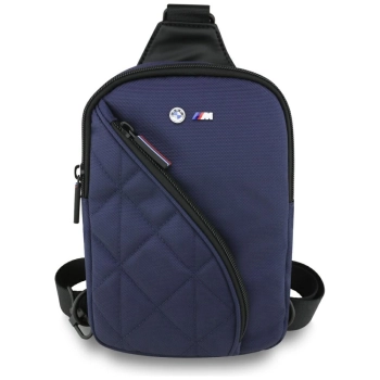 Torebka na telefon BMW Nylon             Pocket&Metal Logo Crossbody granatowy