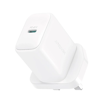 Ładowarka sieciowa Joyroom JR-TCF20 PD 20W (wtyczka UK) z kablem USB-C 1m - biała