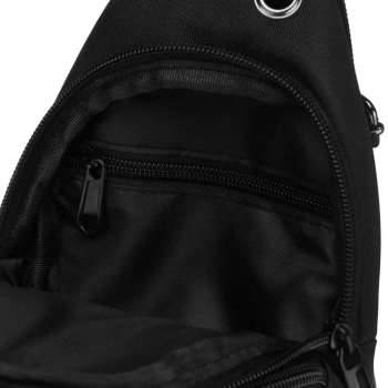 Saszetka na ramię Rovicky męska czarna lekka sportowa torba na telefon portfel sling bag
