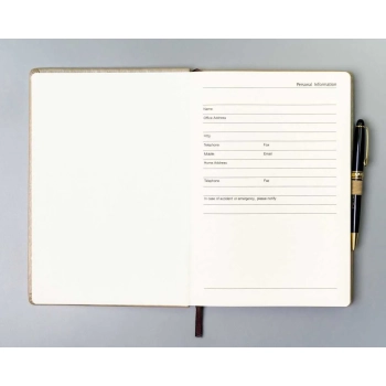 Notes notatnik planer organizer z gumką Peterson A5 w linie elegancki