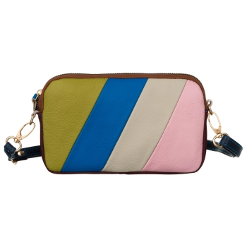 Saszetka damska torebka skórzana listonoszka śliczna na ramię crossbody