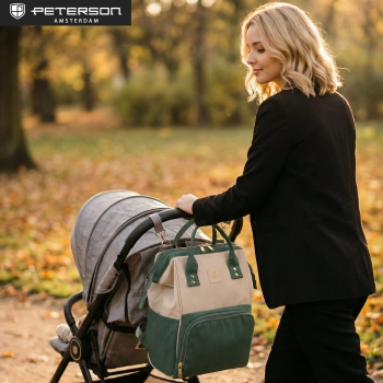 Torba na wózek plecak dla mamy mommy bag organizer do wózka Peterson