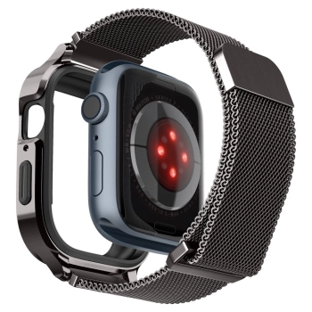 SPIGEN METAL FIT PRO APPLE WATCH 4 / 5 / 6 / 7 / 8 / 9 / SE (44 / 45 MM) GRAPHITE