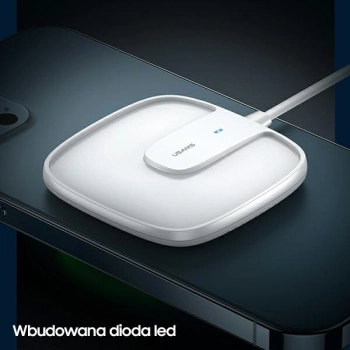 USAMS Ład. indukcyjna US-CD159 magneticW1 15W Extra-thin iPhone 12 series biały/white CD159DZ02