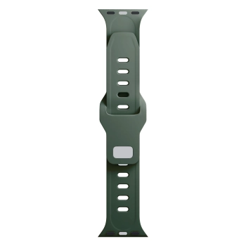 42/44/45/46/49 mm Dark Green (big) - 3mk Silicone Watch Strap for Apple