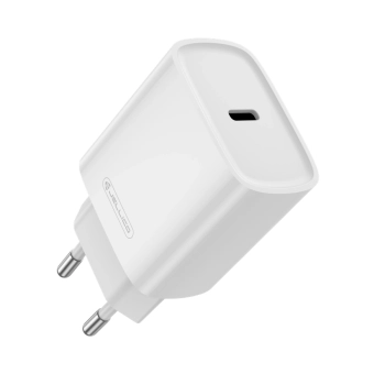 JELLICO ładowarka sieciowa EU53 PD 30W 1xUSB-C + kabel USB-C - Lightning Biały