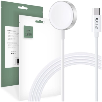 TECH-PROTECT ULTRABOOST MAGNETIC CHARGING TYPE-C CABLE 120CM APPLE WATCH WHITE