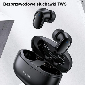 USAMS Słuchawki Bluetooth 5.1 TWS BHseries bezprzewodowe czerwony/red BHUBH03