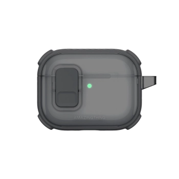 Etui AMAZINGTHING Titan Pro Mag Case Clear do AirPods Pro 3 - czarne