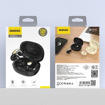 Słuchawki bezprzewodowe Dudao U20 Pro TWS Bluetooth - czarne