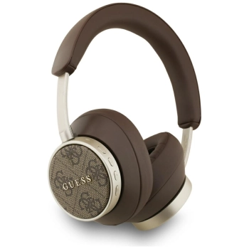 Słuchawki nauszne Guess Bluetooth ENC 4G Classic Logo brązowy