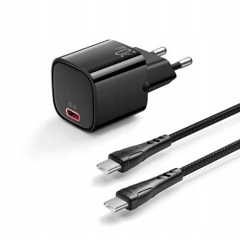 MCDODO SZYBKA ŁADOWARKA SIECIOWA ZASILACZ DO IPHONA TYP C USB-C 20W KABEL