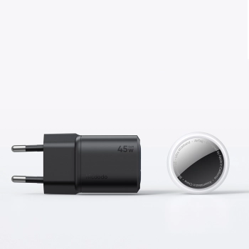 MCDODO SZYBKA ŁADOWARKA SIECIOWA DO TELEFONU ZASILACZ 2X USB-C PD GAN 45W
