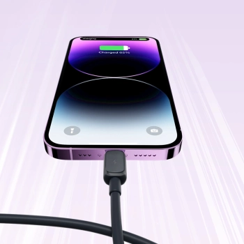 Kabel Joyroom Multi-Color Series A14 Lightning / USB-A 2.4A 1.2 m - czarny