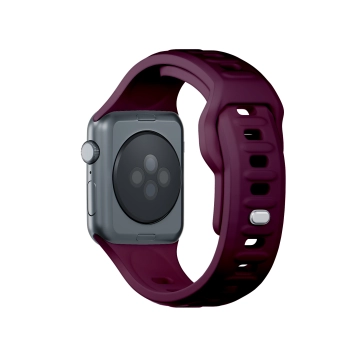 38/40/41/42 mm Mulberry (small) - 3mk Silicone Watch Strap for Apple