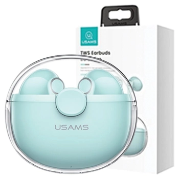 USAMS Słuchawki Bluetooth 5.1 TWS BUseries bezprzewodowe zielony/green BHUBU03