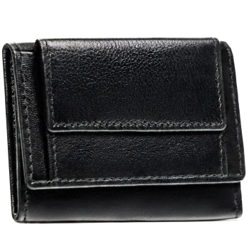 Portfel męski mały slim wallet skóra naturalna cienki skórzany zatrzask