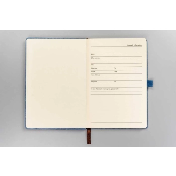 Notes planer notatnik organizer Peterson zeszyt A5 planner z gumką w linie