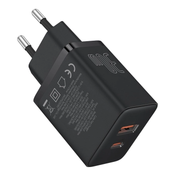 Ładowarka sieciowa Baseus Cube Pro 30W USB-C USB-A - czarna
