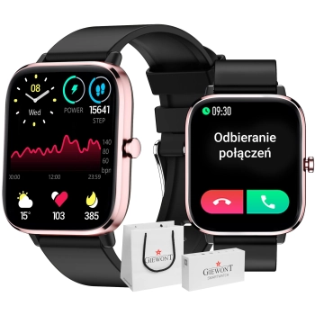 Smartwatch Giewont różowo- do sportów i codziennego noszenia