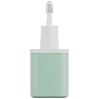 Ładowarka sieciowa Bazic GoPort Velox    Kit USB-C/USB-A GaN 35W z kablem zielony