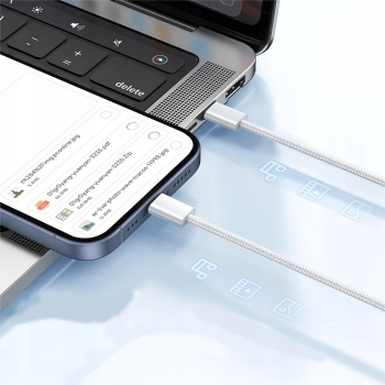 MCDODO ŁADOWARKA KABEL USB-C SZYBKIE ŁADOWANIE USB TYP C DO IPHONE 15 1M