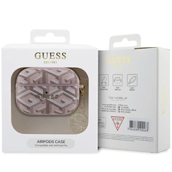 Guess GUAPPGCE4CP AirPods Pro coverróżowy/pink GCube Charm