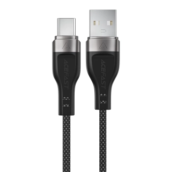Kabel Acefast C11-04 USB-A - USB-C 3A 1,2 m w magnetycznym oplocie - czarny