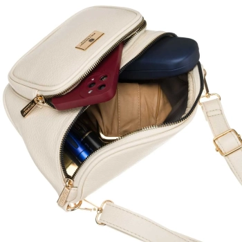 Torebka damska crossbody ze skóry ekologicznej na ramię