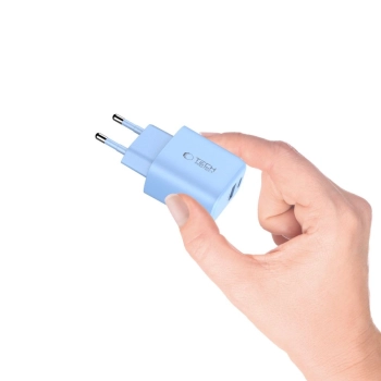Ładowarka sieciowa Tech-Protect NCA30 PD 30W QC3.0 USB-A / USB-C - niebieska