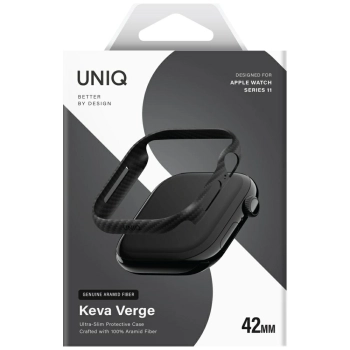 Etui UNIQ Keva Verge do Apple Watch      Series 10 / 11 42mm czarny