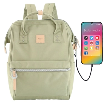 Plecak Himawari damski miejski torba na laptopa wielofunkcyjny z USB port