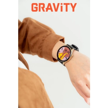 Smartwatch Gravity Złoty Pasek + Bransoleta GT11-1