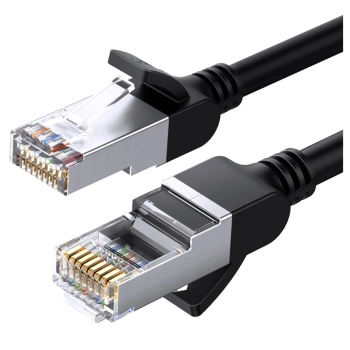 Kabel Ugreen NW101 50193 Ethernet Cat 6 U/UTP okrągły 3m - czarny