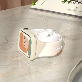 Strap Moro opaska do Apple Watch Ultra / 9 / 8 / 7 / 6 / SE / 5 / 4 / 3 / 2 (49mm / 45mm / 44mm / 42mm) silikonowy pasek bransoletka do zegarka wzór 6