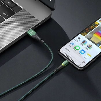 MCDODO KABEL USB-C SZYBKIE ŁADOWANIE DO SAMSUNG ŁADOWARKA USB TYP C LED 1M