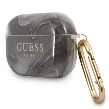 Guess GUAPUNMK AirPods Pro coverczarny/black Marble Collection