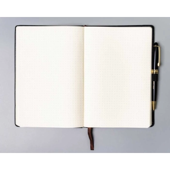 Notes planer notatnik A5 organizer w kropki zeszyt Peterson z gumką