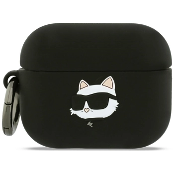 Etui Karl Lagerfeld Silicone Choupette   Head 3D do AirPods Pro 3 czarny
