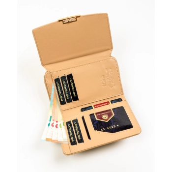 Portfel damski Peterson elegancki z RFID STOP modny pudełko na prezent