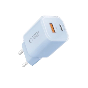 Ładowarka sieciowa Tech-Protect NCM33W 2-porty PD33W/QC3.0 - niebieska