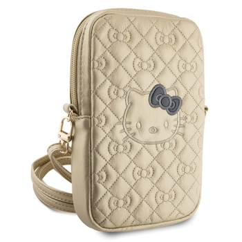 Hello Kitty Torebka HKPBPEKHBPDzłoty/gold Quilted Bows Strap