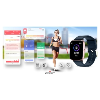 Smartwatch Giewont Różowo- do Codziennego Noszenia