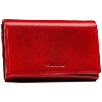PORTFEL Damski skórzany Z211416 RED