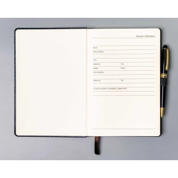 Notes organizer notatnik planer Peterson w linie elegancki z gumką A5